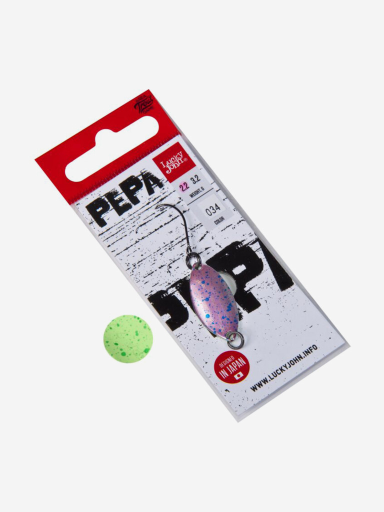 Блесна колеблющаяся Lucky John PEPA, длина 25 мм, вес 02,2г