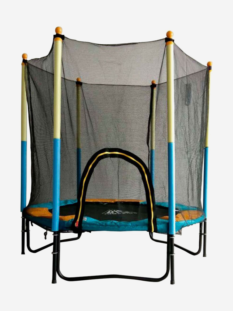 Батут DFC JUMP KIDS 60" 60INCH-JD-BY желтый/синий, сетка (150см)