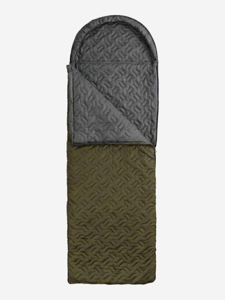 Спальный мешок Фрегат туристический с капюшоном, 75 см х 230 см, зеленый(300 г/м2)