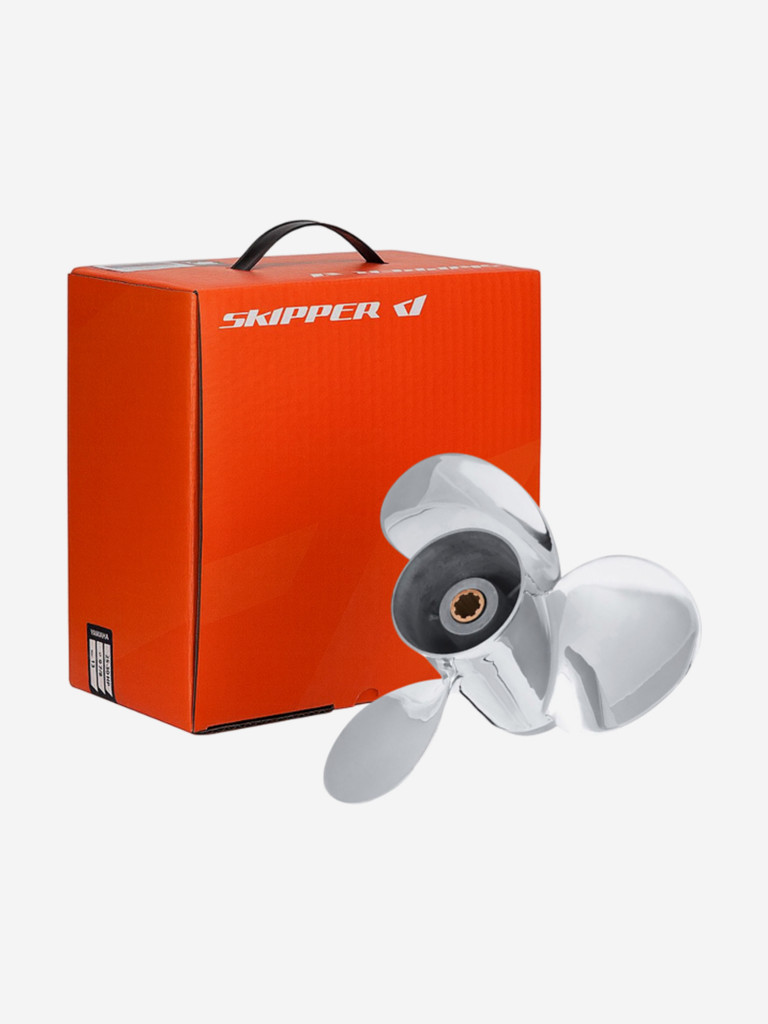 Гребной винт Skipper для Yamaha 8-20HP, нержавеющий, диаметр 9 1/4", шаг 10", 3 лопасти