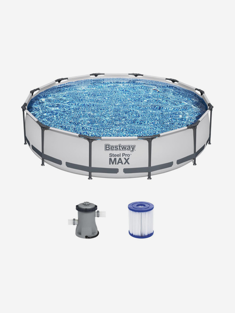 Бассейн Bestway 56416 каркасный Steel Pro Max 366х76 см, объем 6473 л