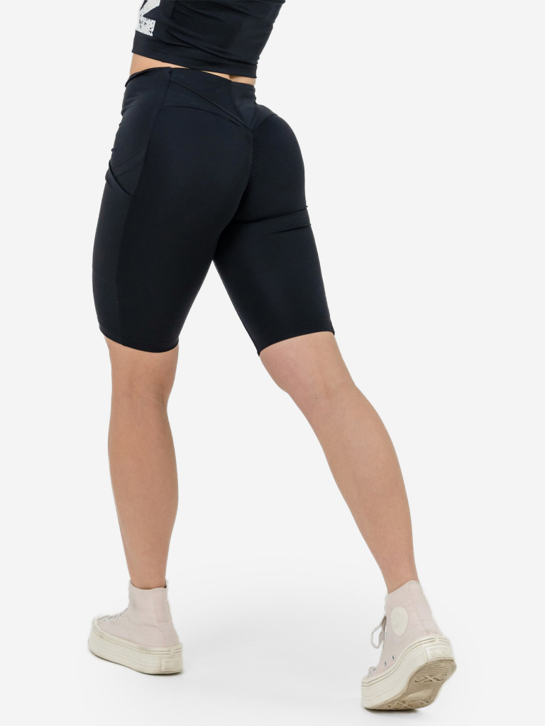 Шорты спортивные женские NEBBIA High waisted biker shorts 10″ GYM THERAPY 628