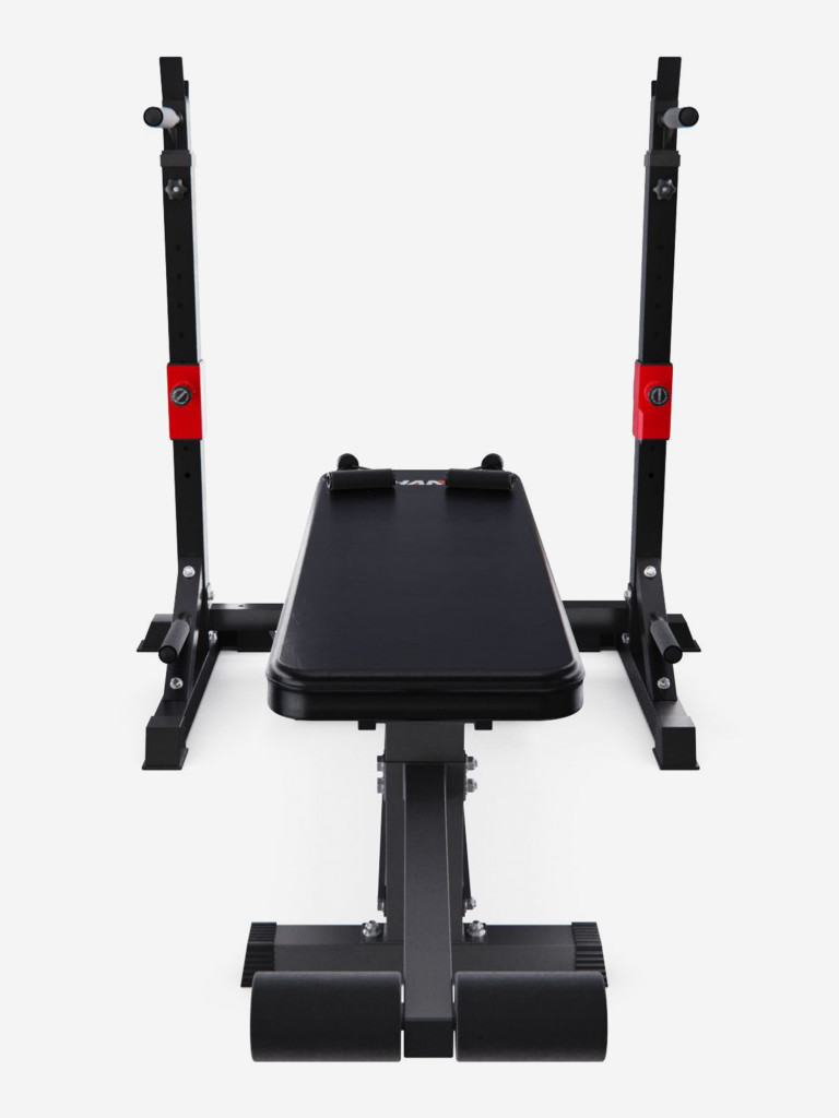 Прямая скамья со стойками под штангу DFC AKYEN