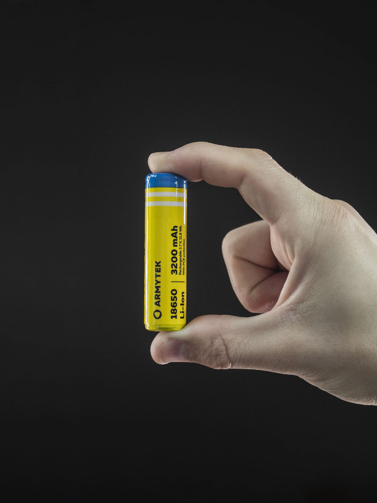 Аккумулятор защищенный Armytek, 18650 Li-Ion 3200 мАч