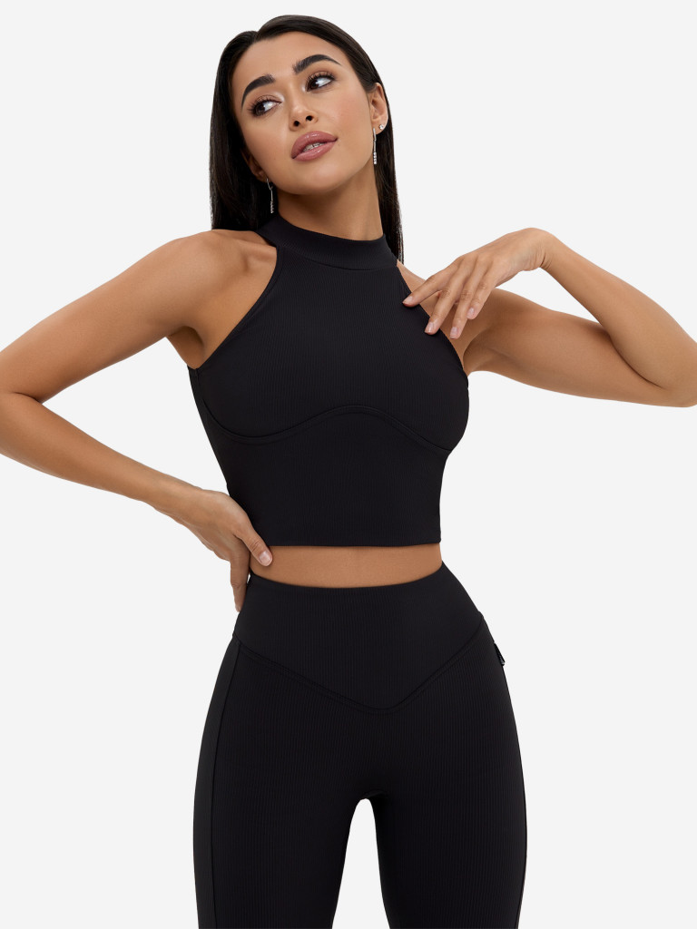 Спортивный топ Bona Fide: Top "Ribbed Black"