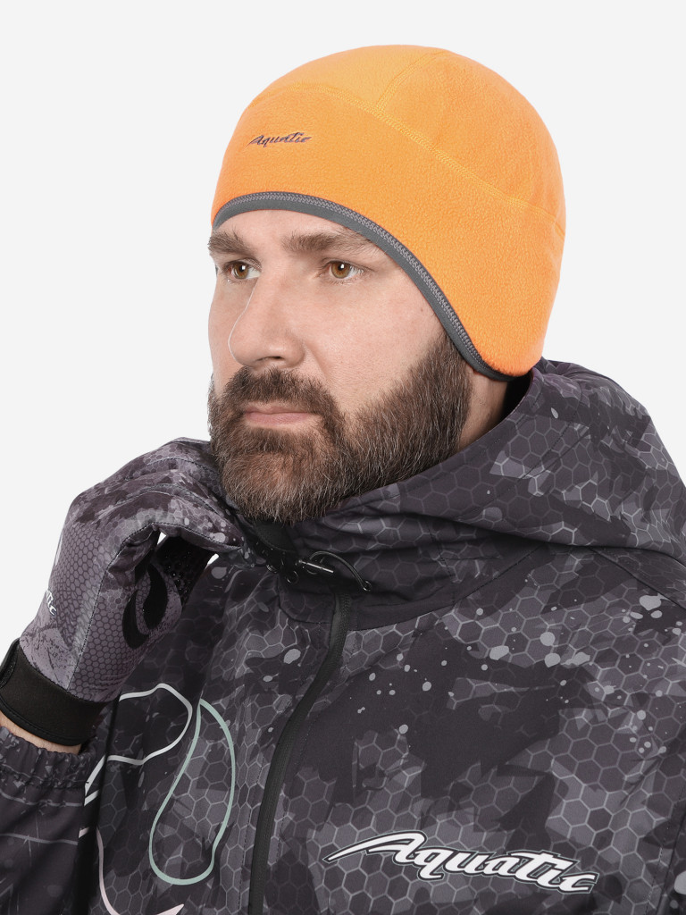 Шапка теплая softshell с флисом Aquatic Шф-10