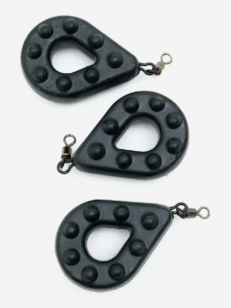Грузило рыболовное с кольцом и вертлюгом Salmo Grippa Swivel 95г
