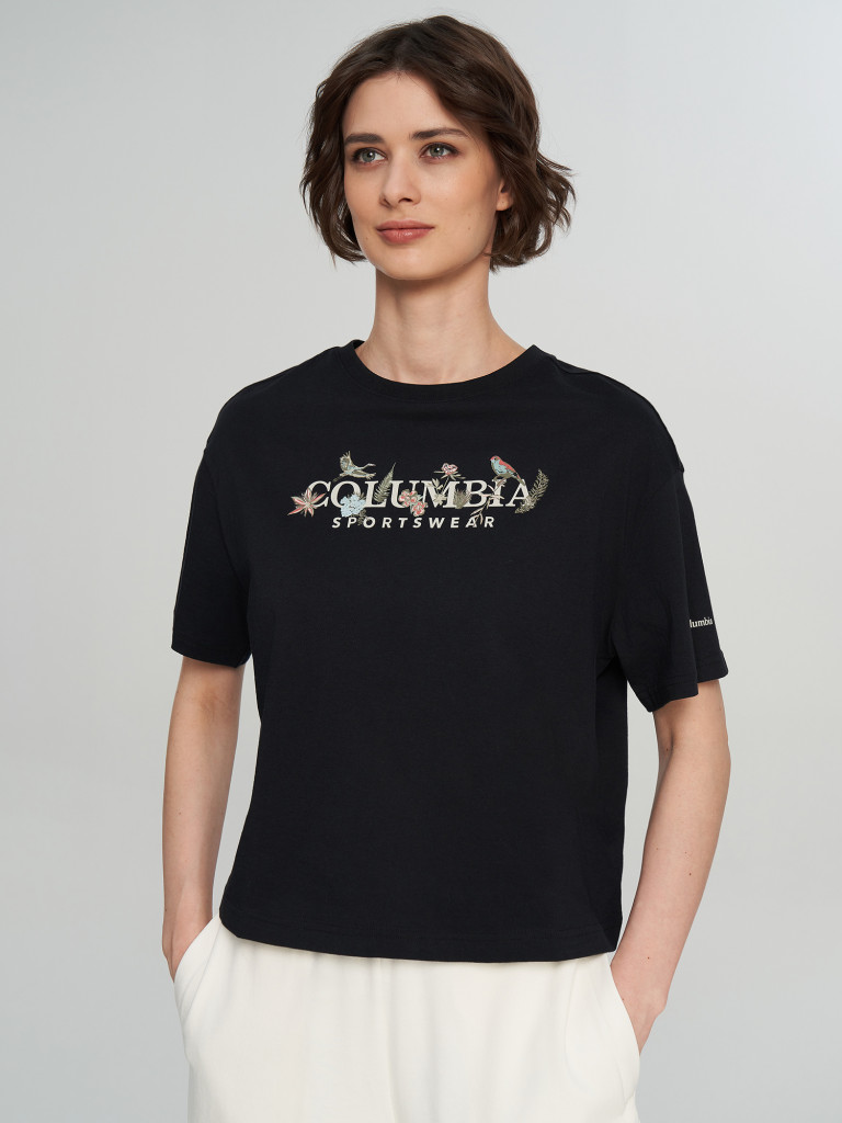 Футболка женская Columbia Rolling Bend Graphic Relaxed Crop SS