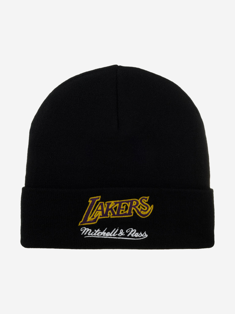 Шапка с отворотом MITCHELL NESS KTCFSH22022-LALBLCK Los Angeles Lakers NBA