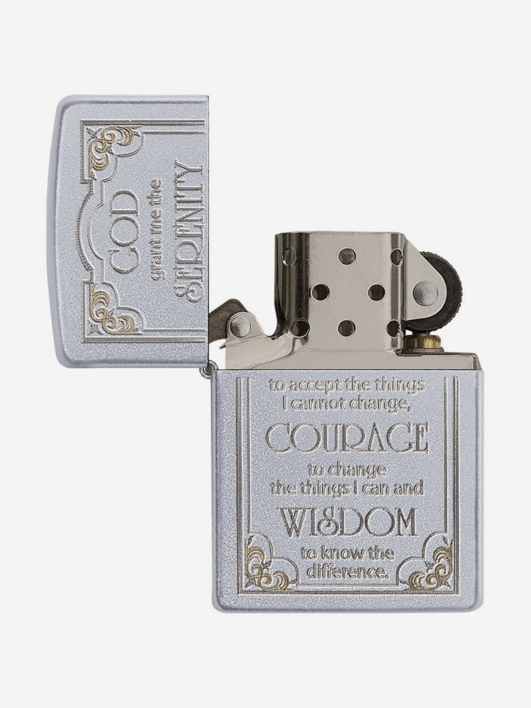 Зажигалка бензиновая ZIPPO 28458 Serenity Prayer