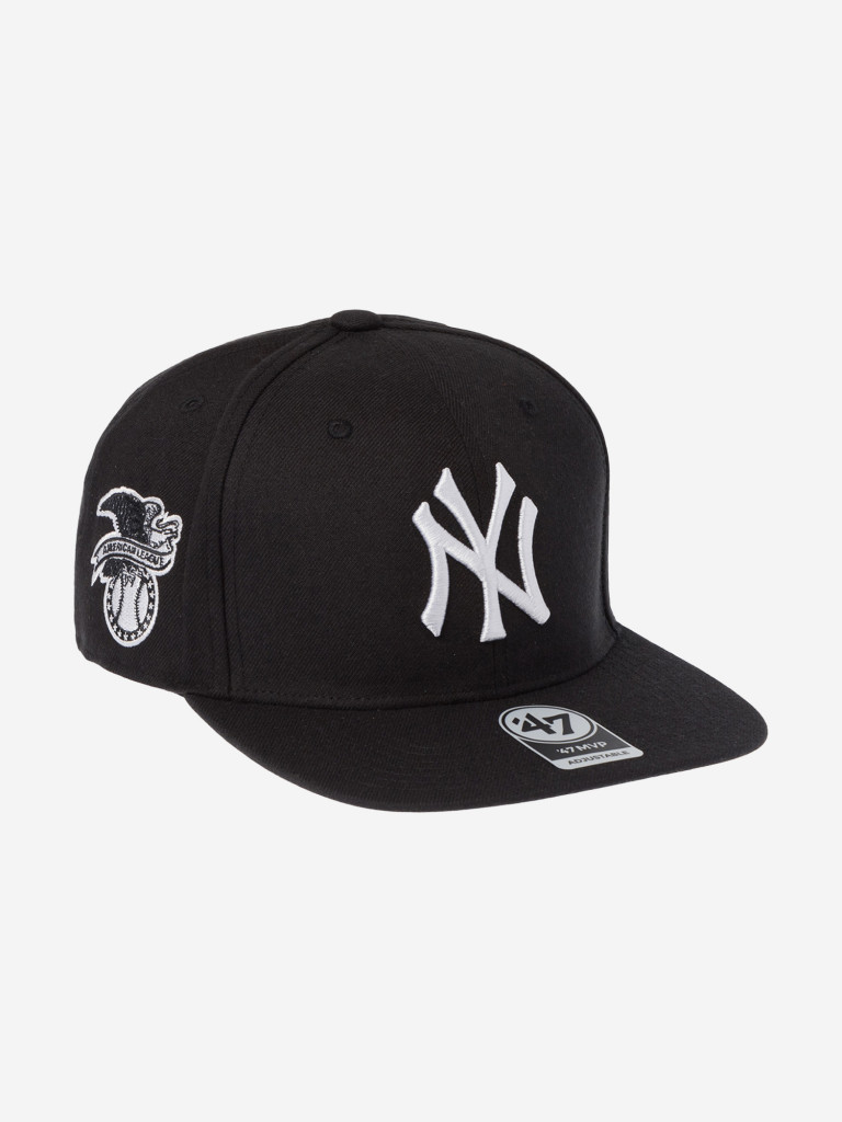 Бейсболка с прямым козырьком 47 BRAND B-SRS17WBP-BK New York Yankees MLB