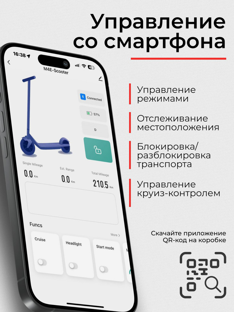 Электросамокат SAMIK M4 PRO