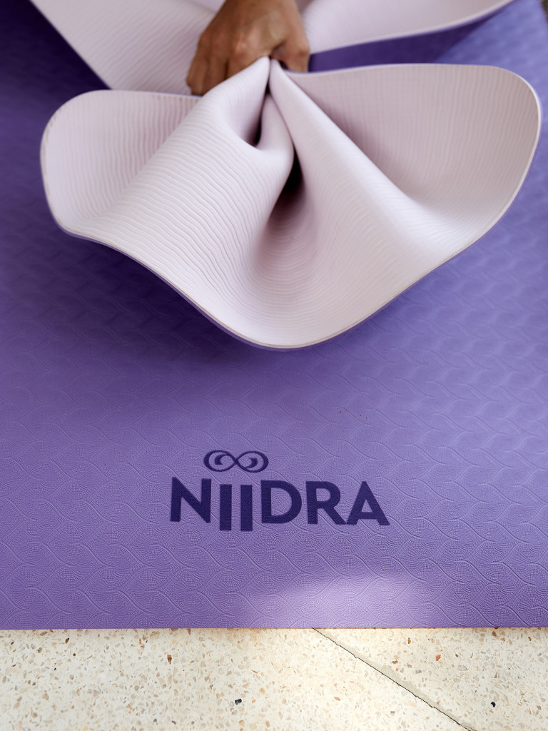 Спортивный коврик NiiDRA Basic лавандово-розовый