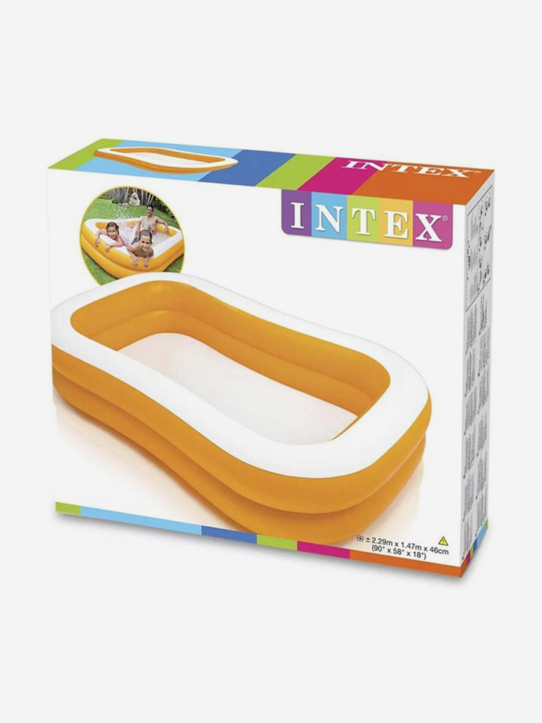 Семейный надувной бассейн Intex Swim Center Family 57181 Mandarin 229*147*46 см