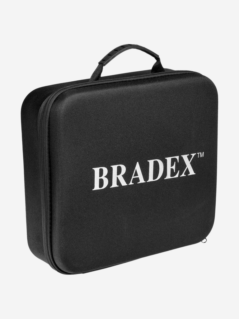 Массажер для тела, Массажный пистолет «TRIANGLE», 12 насадок Bradex