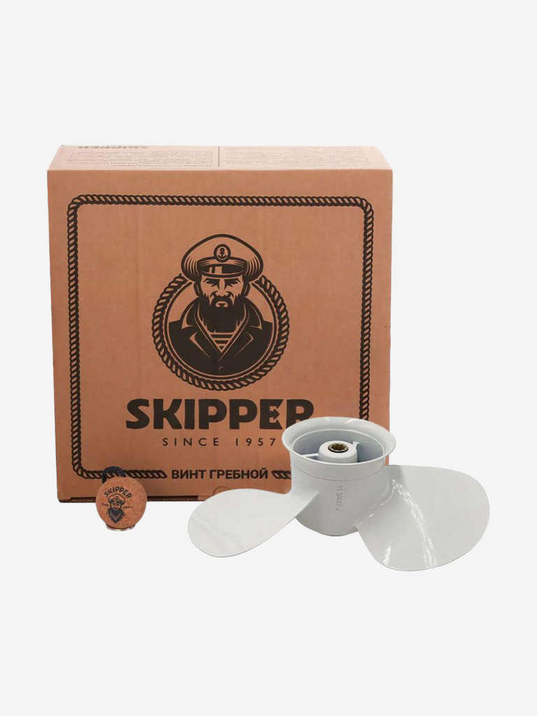 Винт гребной Skipper для лодочных моторов Yamaha 9.9-15HP, диаметр 11 3/4 "алюминиевый, лопастей - 3, шаг 7"