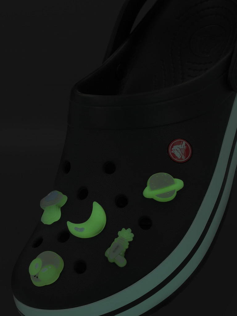 Украшение для обуви детское Crocs Glow In The Dark Space