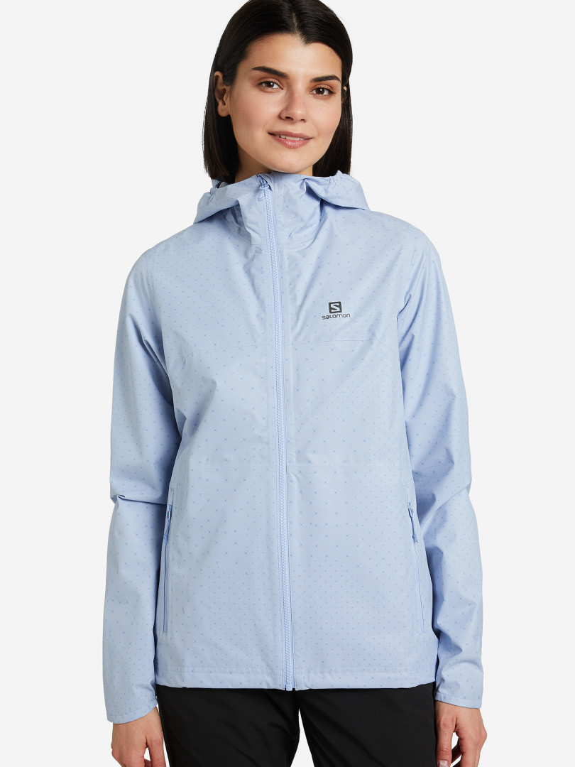 фото Куртка мембранная женская salomon essential, голубой