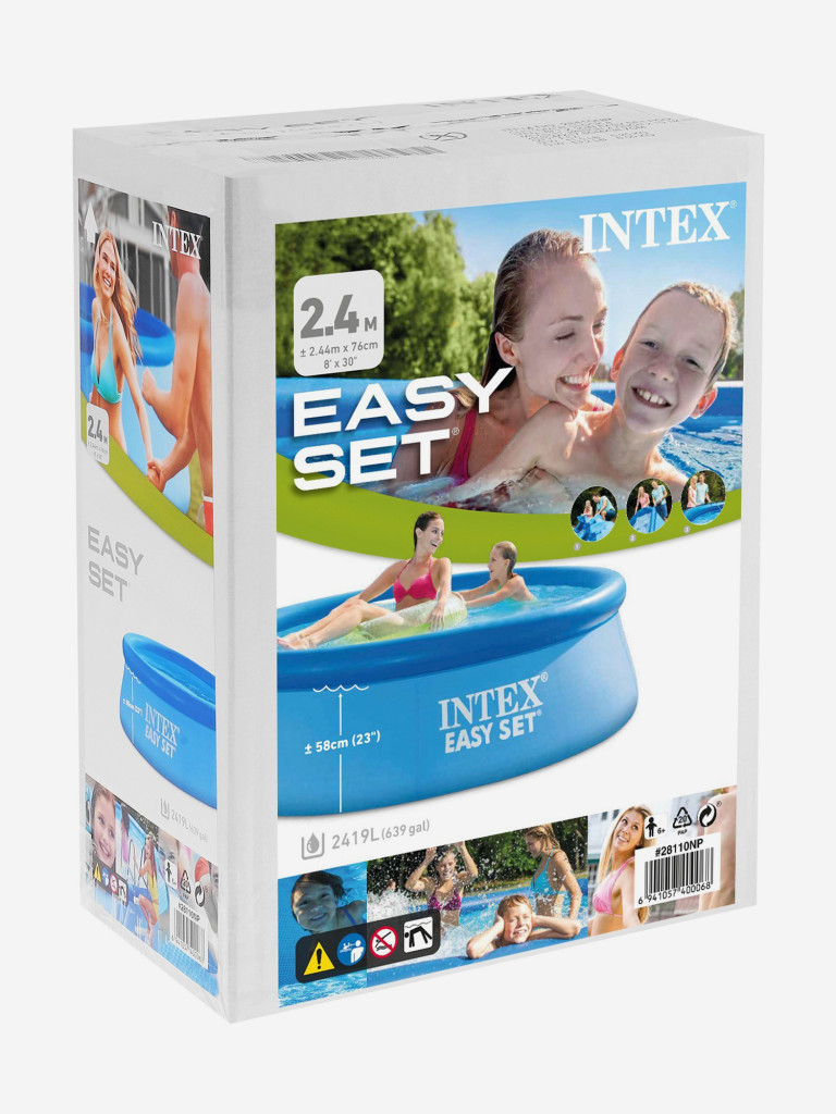 Надувной бассейн Intex 28110NP "Easy Set Pool" 244х76см