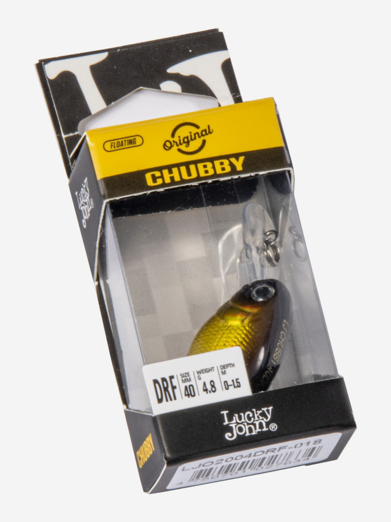 Воблер LUCKY JOHN Original CHUBBY DR F, длина 04 см, крэнк для щуки, голавля, жереха, язя, окуня