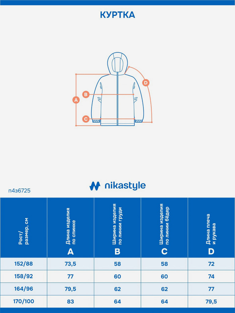 Куртка ПЛЮС САЙЗ NIKASTYLE