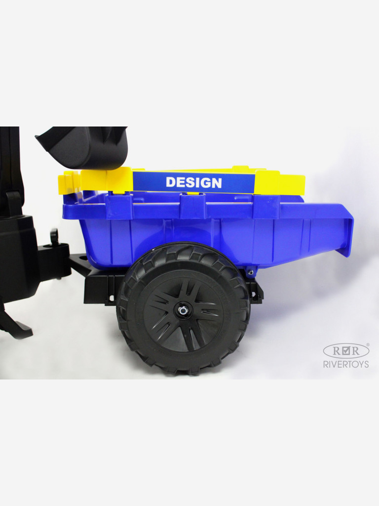 Детский электромобиль RIVERTOYS экскаватор-погрузчик A777MP