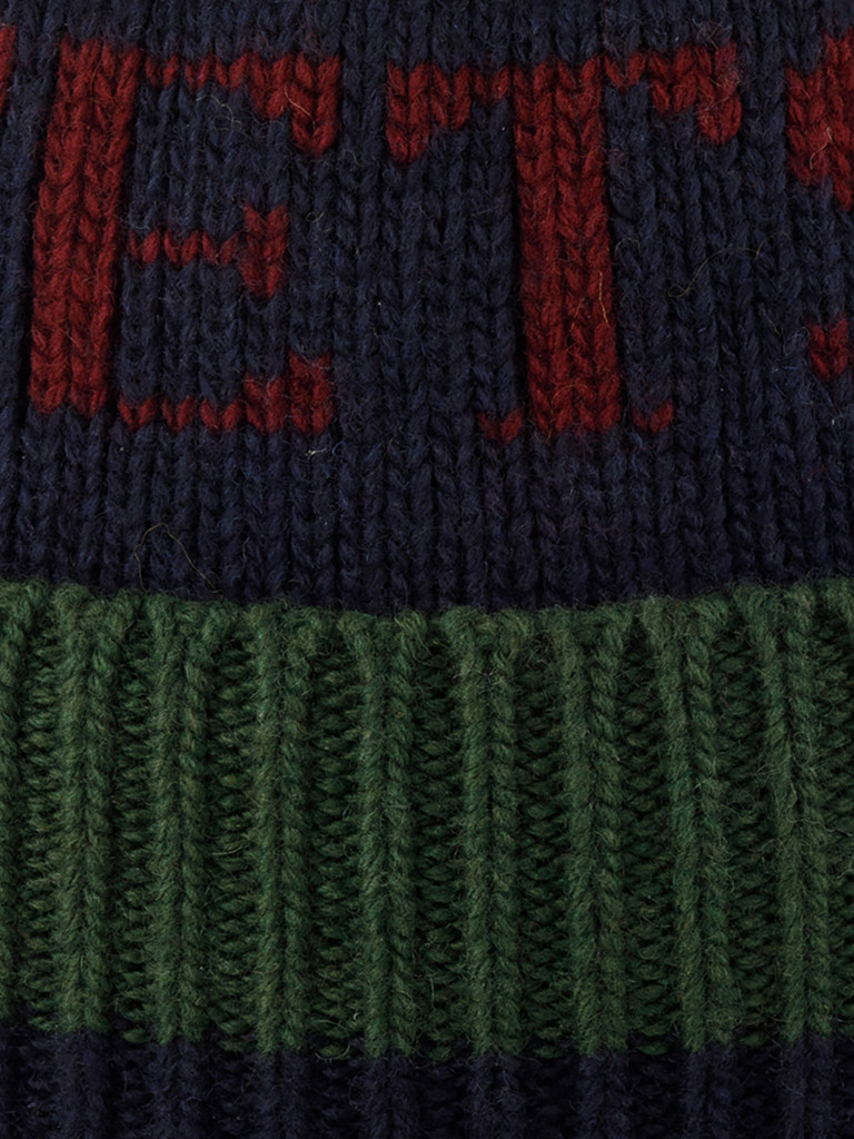 Шапка с помпоном STETSON 8599380 BEANIE POMPOM (зеленый)
