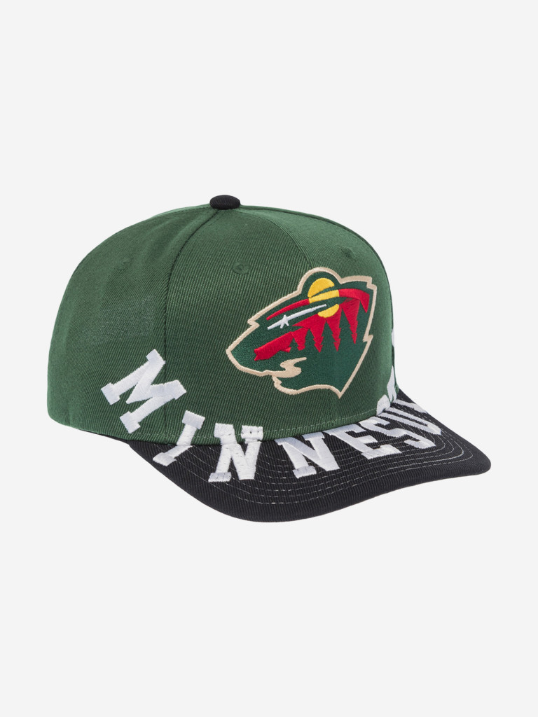 Бейсболка MITCHELL NESS HP10367-MWIGREN Minnesota Wild NHL (зеленый)