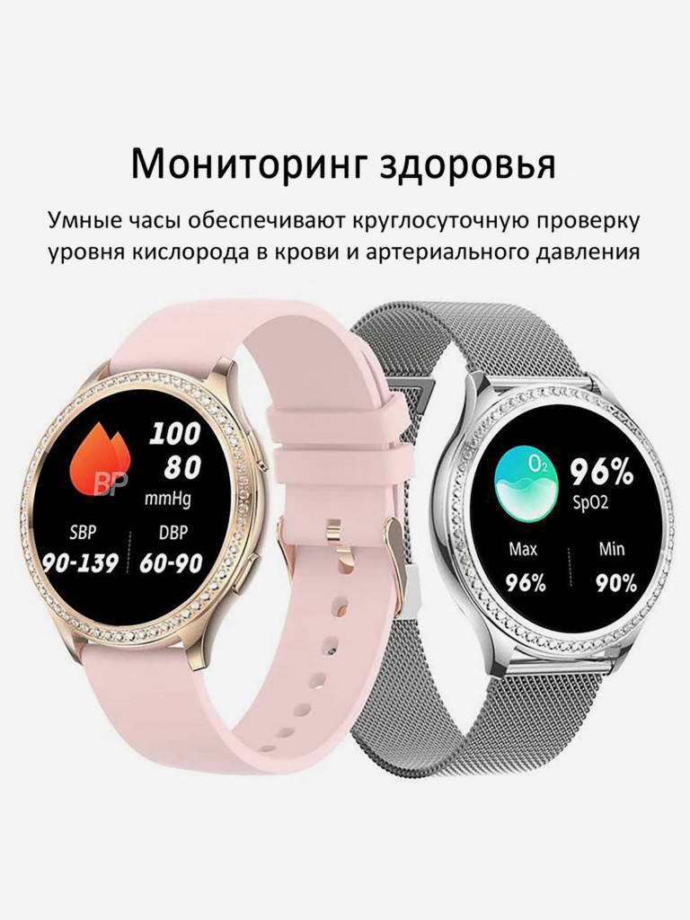 Смарт-часы CheckME Smart CMSAK53SS2 с секундомером, измерением артериального давления и кислорода в крови, мониторингом сна