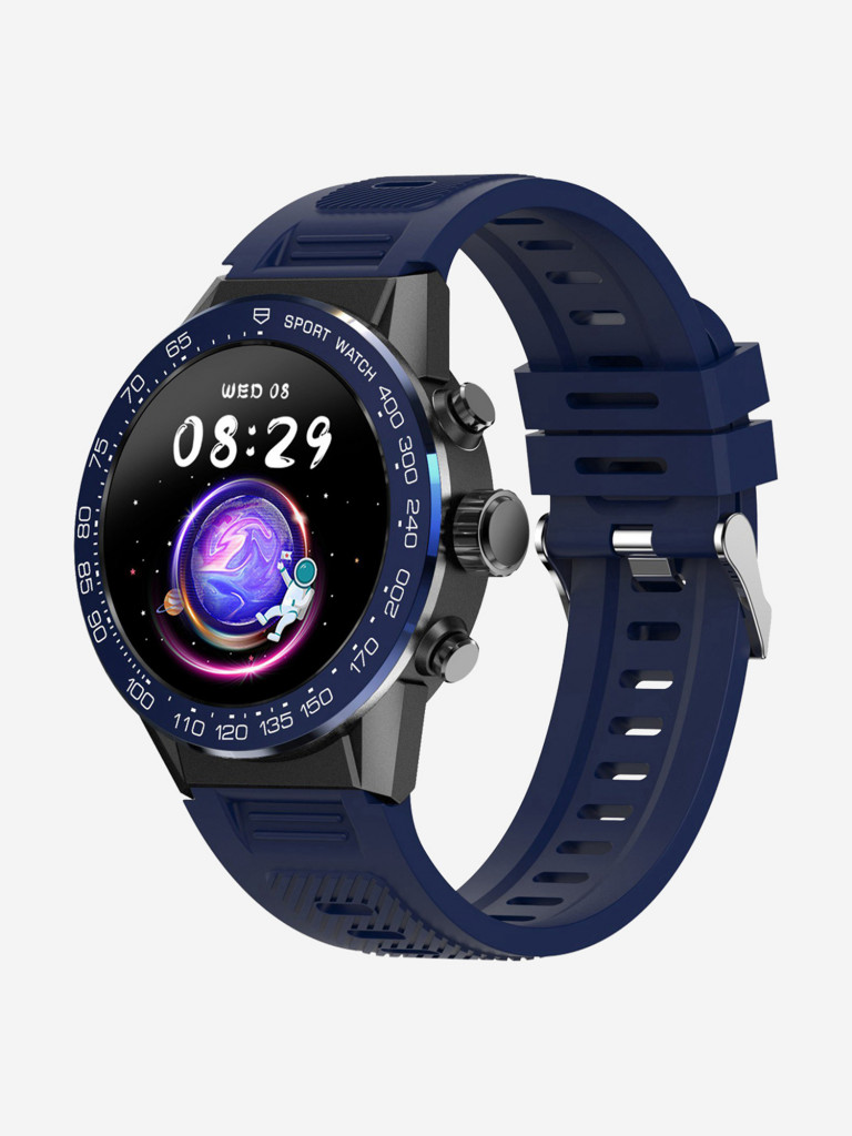Смарт-часы BandRate Smart BRSV35PBLBL с уровенем кислорода в крови, шагомером, ЧСС