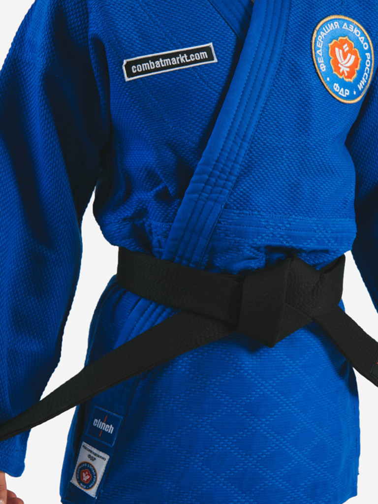 Кимоно для дзюдо подростковое Clinch Judo Gold FDR синее