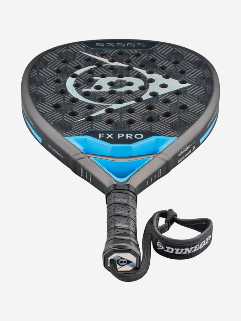 Ракетка для падел-тенниса Dunlop FX Pro Gun Metal Cyan Metallic