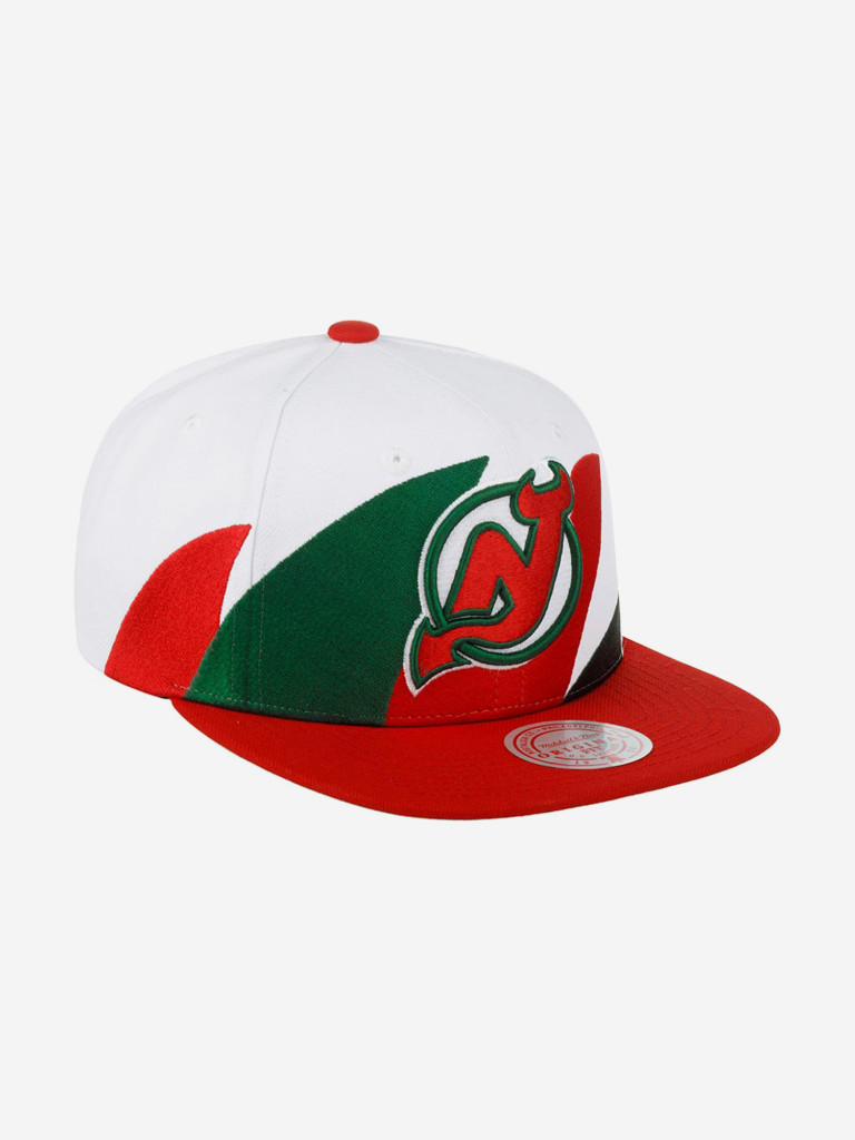 Бейсболка с прямым козырьком MITCHELL NESS 6HSSSH22088-NJDWHIT New Jersey Devils NHL (белый)