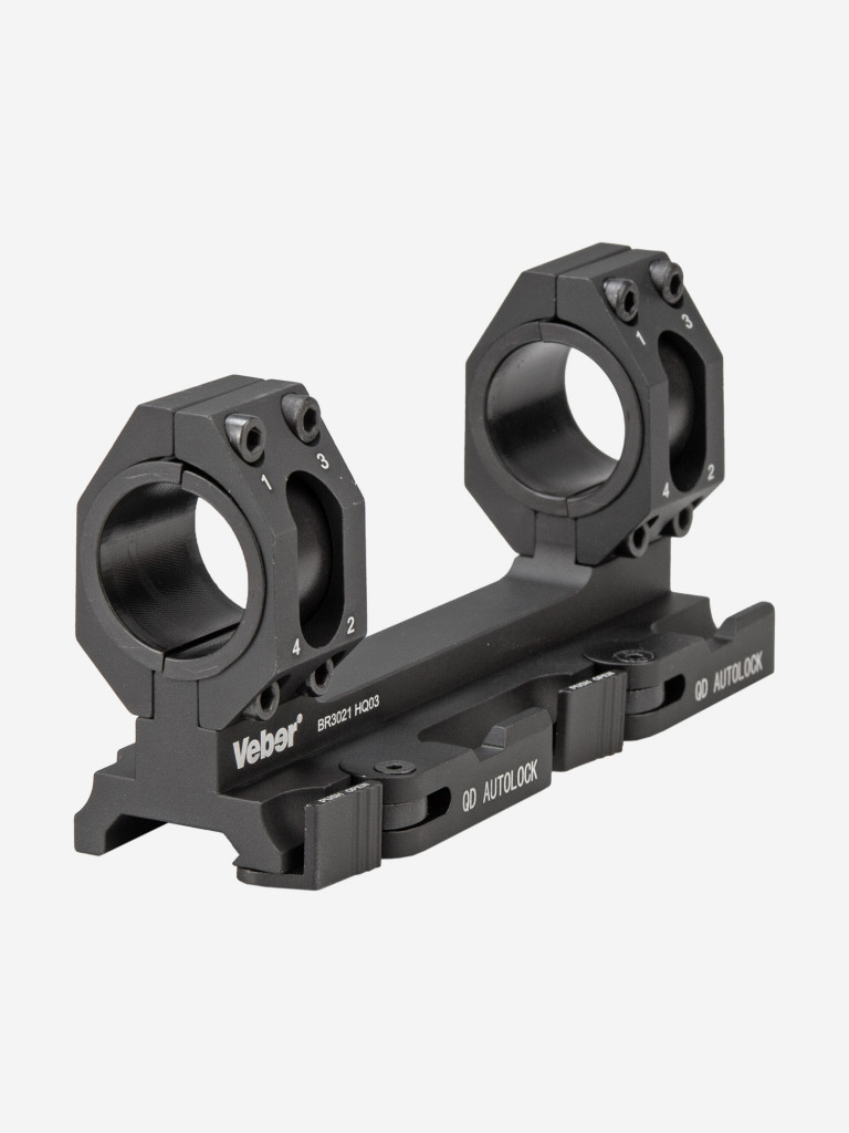 Моноблок для прицела Veber BR3021 HQ03 быстросъемный на Weaver
