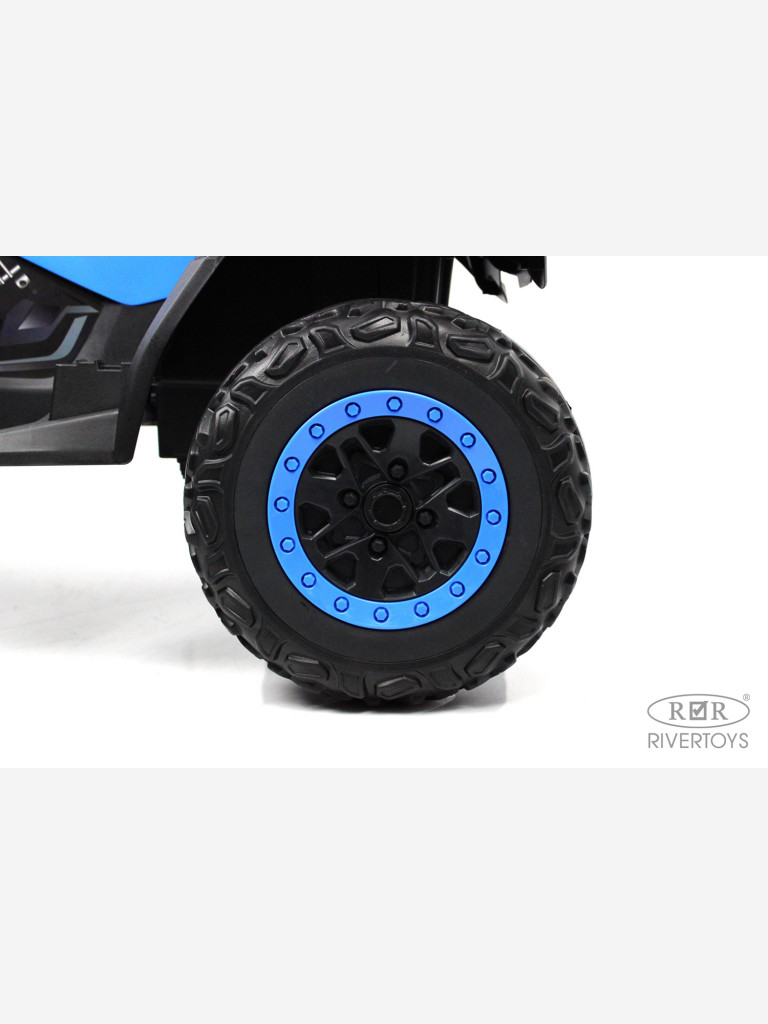 Детский электроквадроцикл RIVERTOYS T001TT 4WD синий