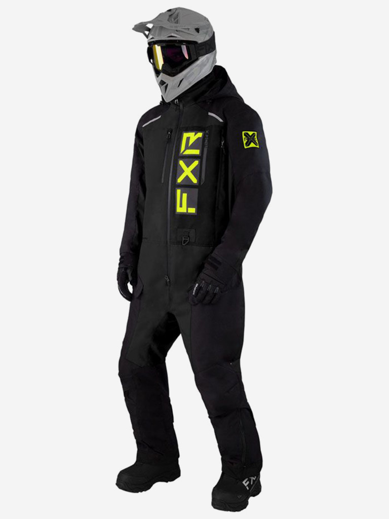 Комбинезон снегоходный FXR Recruit Lite без утеплителя, мужской, Black/Hi Vis, размер 2XL
