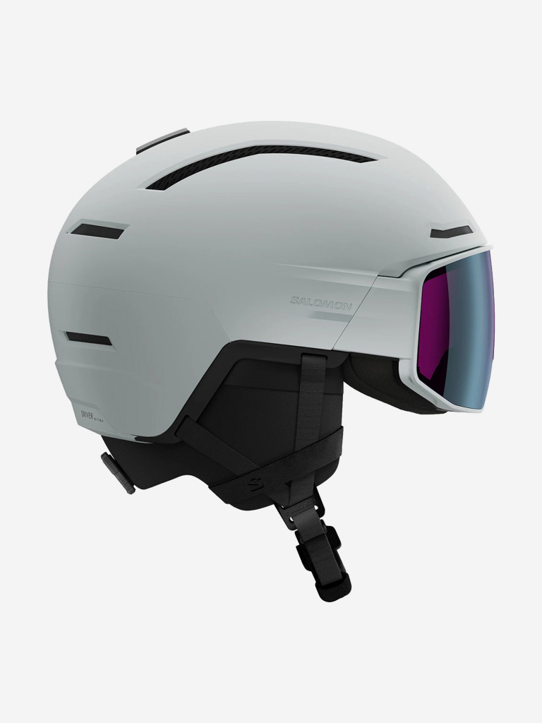 Горнолыжный шлем с визором Salomon Driver Prime Sigma Plus Серый Cat. 3+2 (с доп. визором)