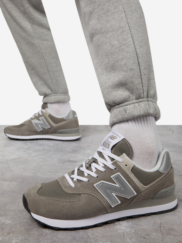 Кроссовки мужские New Balance 574 арт. ML574EVG коричневый/серый цвет — купить за 16999 руб., отзывы в интернет-магазине Спортмастер