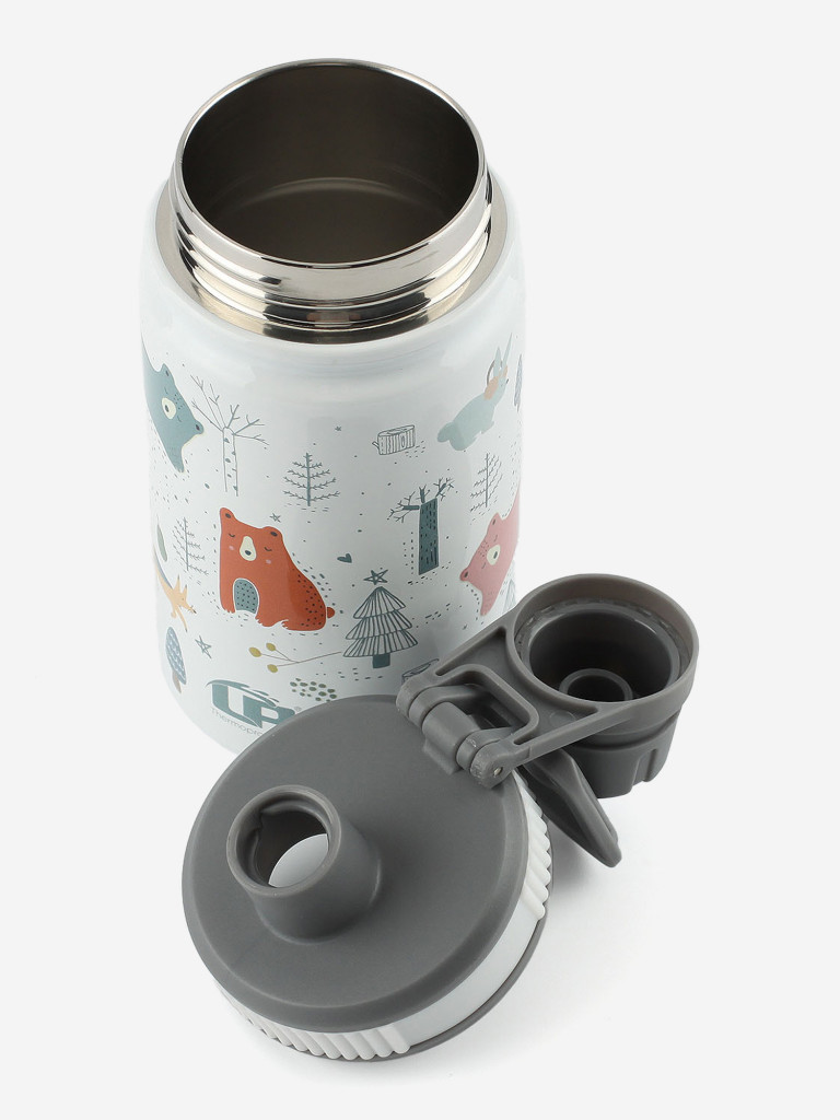 Термобутылка LP Thermoproducts Kids Animals, 0,35 л, белая