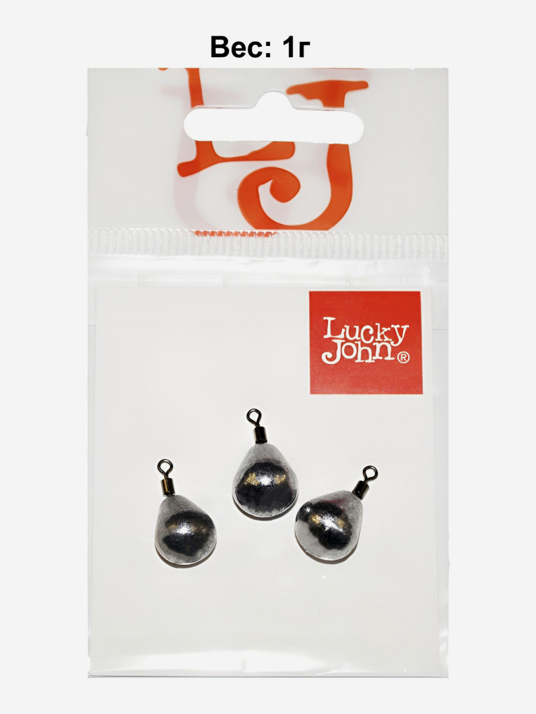 Рыболовные грузила для джига LUCKY JOHN JIG RIG 1г, набор 3шт
