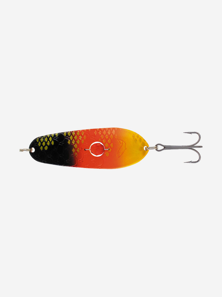 Блесна колеблющаяся Kuusamo Rasanen 70/20 с камнем, G/BL/FR/FYe-C