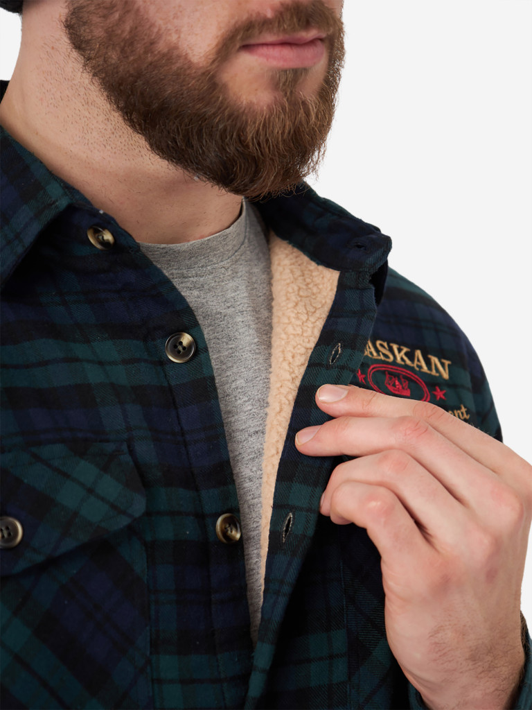 Рубашка мужская Alaskan утепленная с меховой подкладкой для рыбалки и охоты