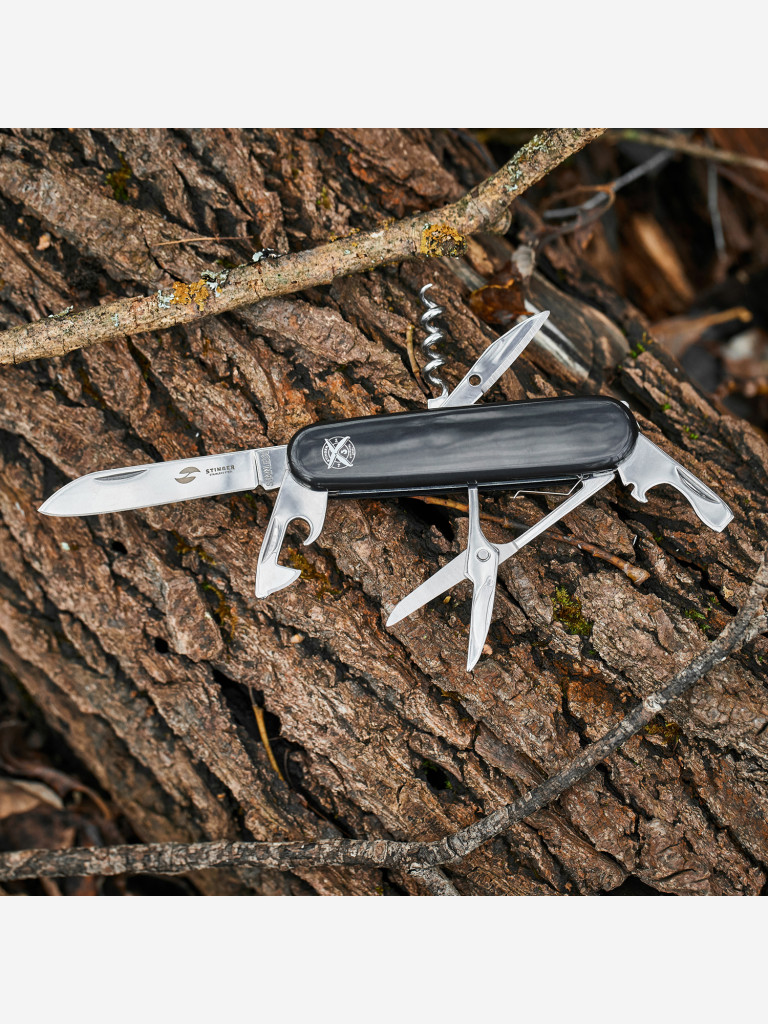 Нож перочинный STINGER, 90 мм, 11 функций