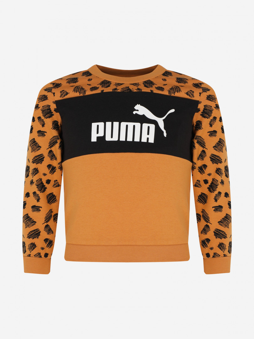 фото Толстовка для мальчиков puma ess+ mates crew, бежевый