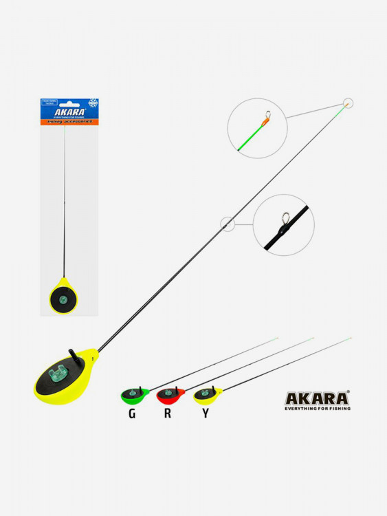 Удочка зимняя Akara Finezza L (1,0-3,6г) Yellow