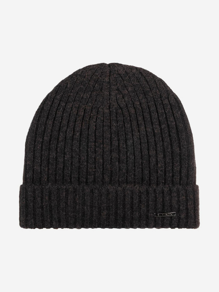 Шапка с отворотом STETSON 8599211 BEANIE CASHMERE (серый)