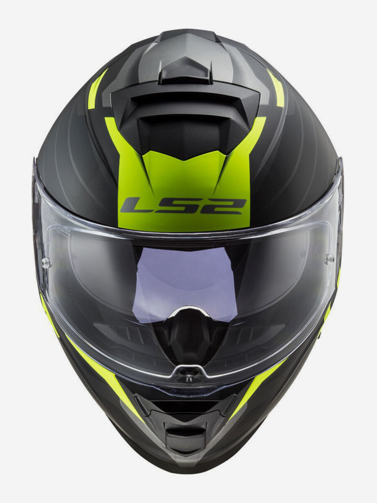 Мотошлем FF800 STORM NERVE LS2 (матовый черно-желтый)