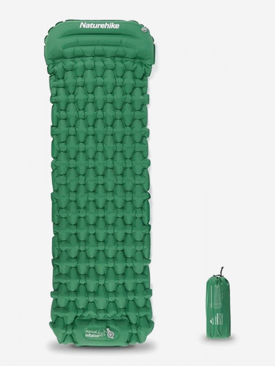 Коврик надувной Naturehike FC-12 с насосом CNK2300DZ0001 зеленый