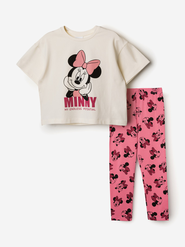 Комплект для девочки: футболка, леггинсы PlayToday