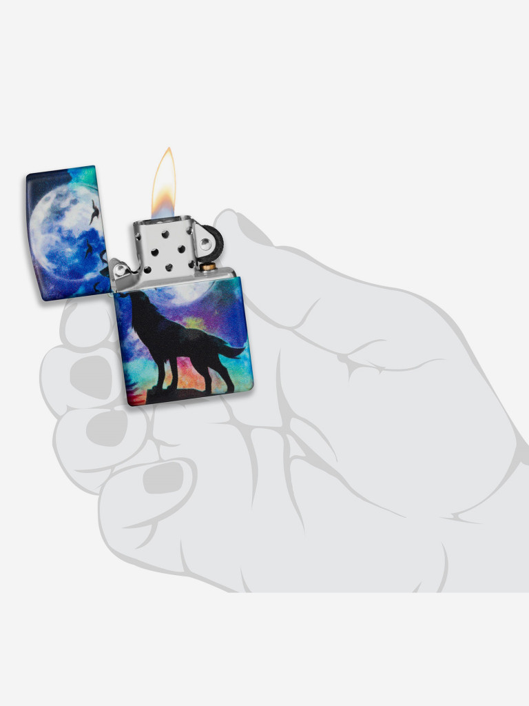 Зажигалка бензиновая ZIPPO 49683 Wolf